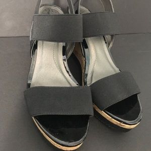 Life Stride Black Wedges